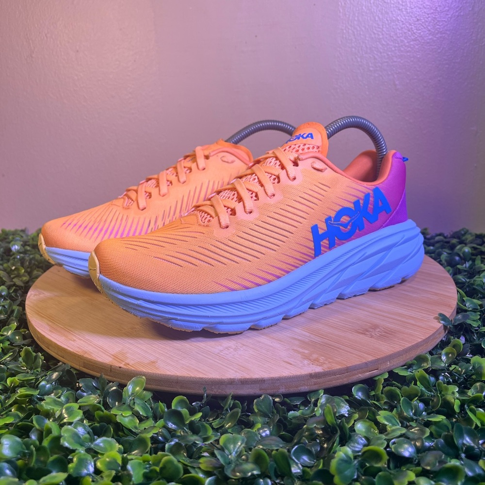 🔥 HOKA RINCON 3 MOCK ORANGE CYCLAMEN RUNNING ATHLETIC SHOES WOMENS SIZE 7.5B - Picture 2 of 11